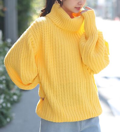 A HAPPY MARILYN（アハッピーマリリン）の「【大きいサイズ】【Ｌ～４Ｌ】カラーを楽しむ！おしゃゆるチャンキーニット（ニット・セーター）」