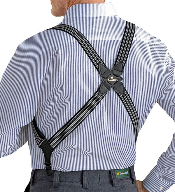 「【２本組】＜ゴールデンベア＞日本製錆びないサスペンダー（メンズベルト）」｜詳細画像