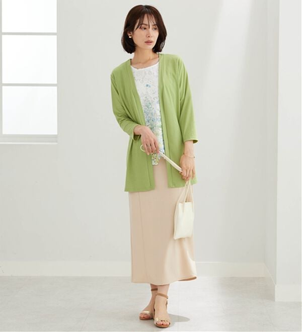 BELLUNA（ベルーナ）の「彩り花柄レースカーディガンアンサンブル（アンサンブル）」｜詳細画像