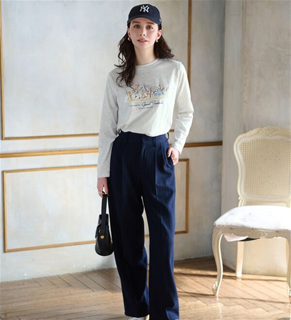 BELLUNA（ベルーナ）の「＜Ｄｉｓｎｅｙ＞【プー】プリント長袖Tシャツ（カットソー）」｜詳細画像