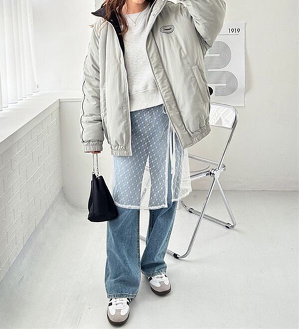 GeeRA（ジーラ）の「パディングラインブルゾン（ブルゾン）」｜詳細画像