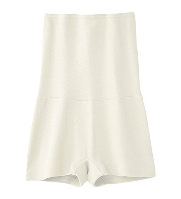 LAVIENNE（ラヴィエンヌ）の「綿100％吸湿発熱あったかインナー　腹巻付パンツ（肌着・インナーウェア）」｜オフホワイト