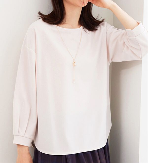 BELLUNA（ベルーナ）の「【2点セット】ジョーゼット素材ネックレス付ブラウス（ブラウス）」｜詳細画像