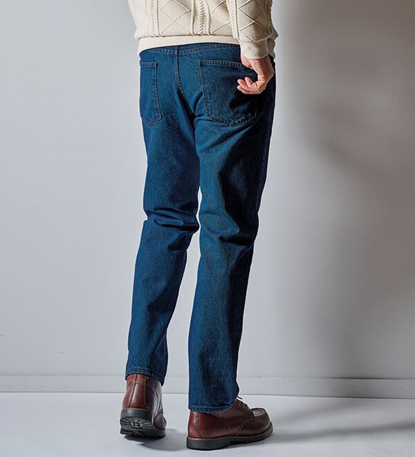 「日本製本格派の綿１００％カイハラデニムパンツ（メンズデニムパンツ）」｜詳細画像
