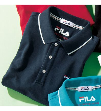 「＜フィラ＞キシリトール加工鹿の子ポロシャツ（メンズポロシャツ）」