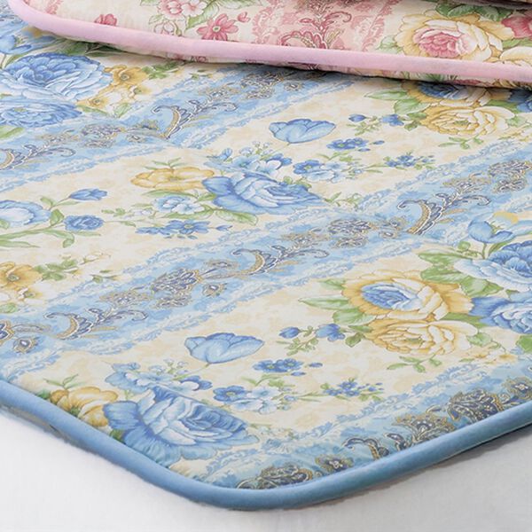 「ベッド用　日本製　腰に優しい固わたマットレス（敷布団）」｜ブルー