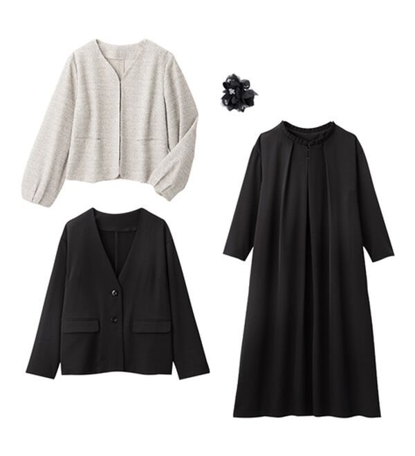 Viola e Viola（ヴィオラ エ ヴィオラ）の「【４点セット】入卒お任せ！２ジャケットワンピーススーツ（その他スーツ）」｜詳細画像