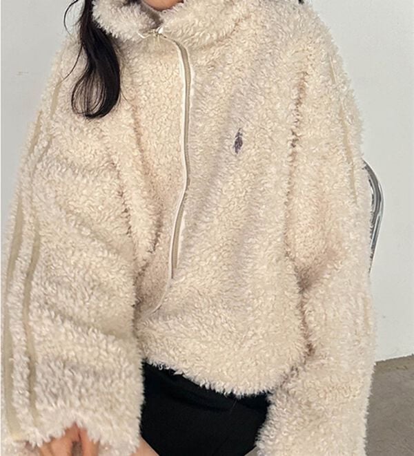 RANAN（ラナン）の「＜U.S.POLO ASSN.＞刺繍ボアブルゾン（ブルゾン）」｜詳細画像