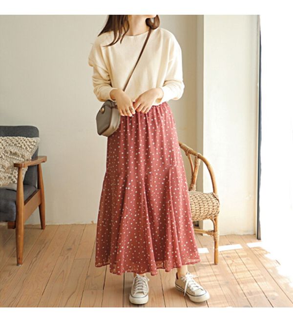 GeeRA（ジーラ）の「切替フレアーロングスカート（ロングスカート）」｜詳細画像