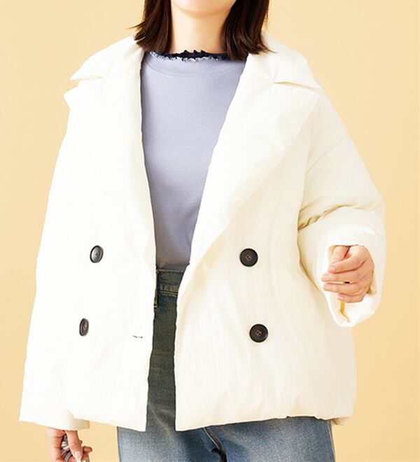 BELLUNA（ベルーナ）の「中わたショート丈ピーコート（ショートコート）」｜詳細画像