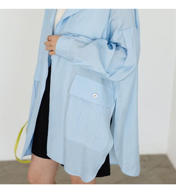 GeeRA（ジーラ）の「ビッグシルエットシャツジャケット（シャツ）」｜詳細画像