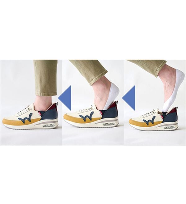 BELLUNA（ベルーナ）の「＜ＥＤＷＩＮ＞さっと履ける！牛床革エアソールスニーカー（スリッポン）」｜詳細画像