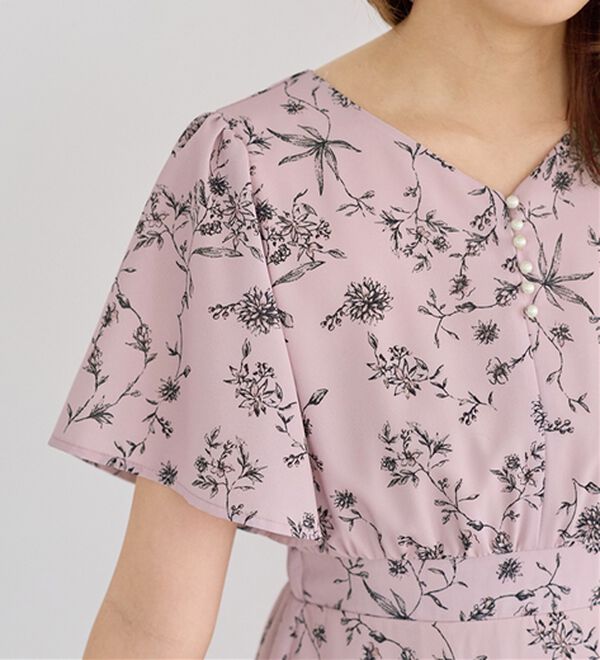 alotta（アロッタ）の「【お客様企画】欲しいが詰まったひんやり花柄ワンピース（プリントワンピース）」｜詳細画像