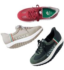 BELLUNA（ベルーナ）の「＜キナー＞さっと履ける！牛床革ローリングソールシューズ（スニーカー）」