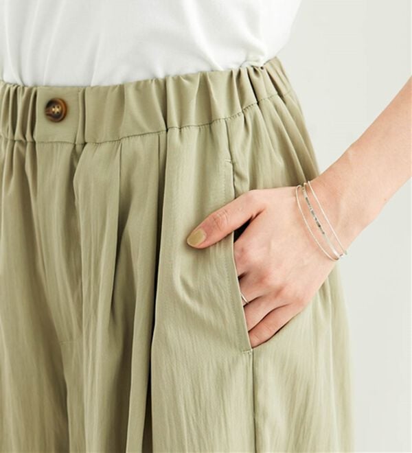 BELLUNA（ベルーナ）の「ビンテージ調タックワイドパンツ（ワイドパンツ・ガウチョ）」｜詳細画像
