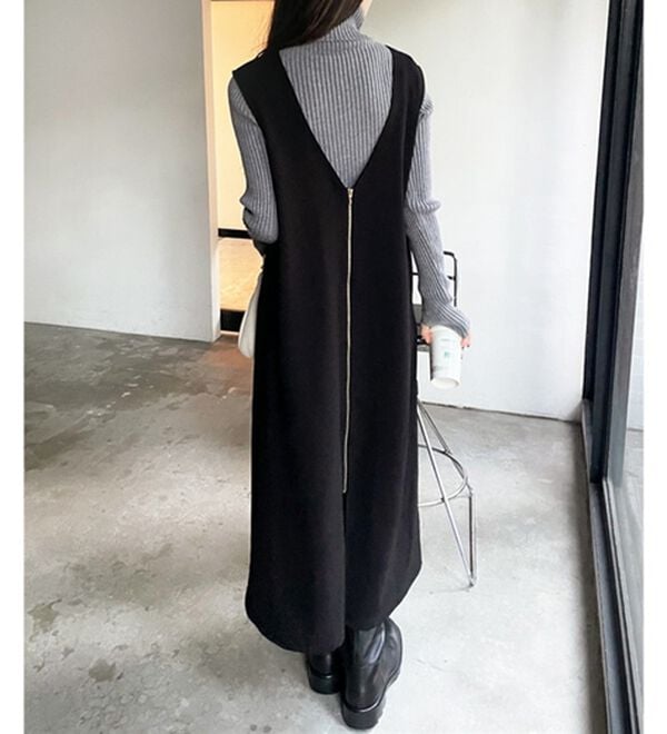 GeeRA（ジーラ）の「３ＷＡＹジップデザインジレワンピース（ジレ）」｜詳細画像
