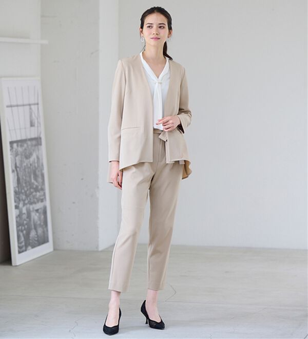 【sasa 新品】RANAN セットアップ スーツ ジャケット パンツ RANAN セットアップ 2点SET/股下65cm カットソージャケット