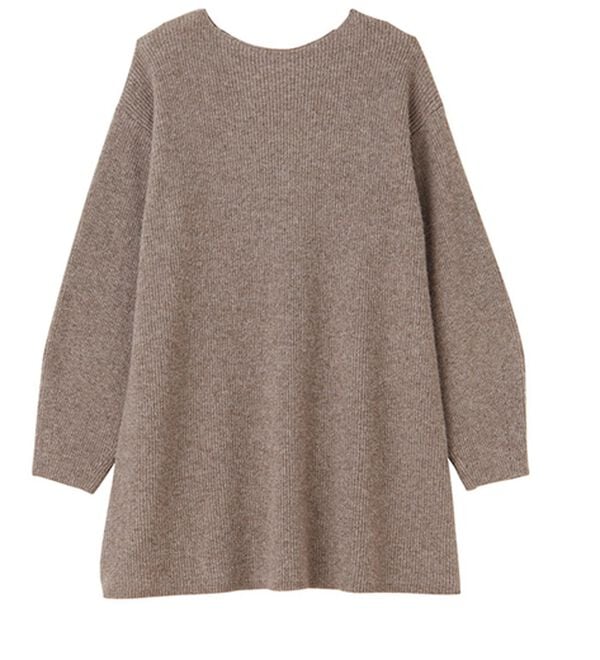GeeRA（ジーラ）の「ボートネックミニ丈ニットワンピース（ニットワンピース）」｜詳細画像