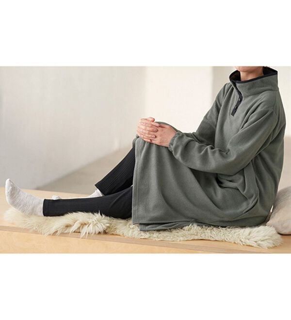 BELLUNA（ベルーナ）の「【レギンス付】すぐ快適！フリースワンピース（カットソーワンピース）」｜詳細画像