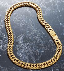 「極太多面カットＰＶダイヤ入り磁気アクセサリー　ネックレス（メンズネックレス）」