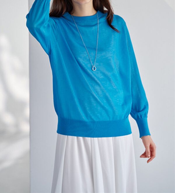 BELLUNA（ベルーナ）の「シアーニット２ＷＡＹカーディガン（ニット・セーター）」｜詳細画像