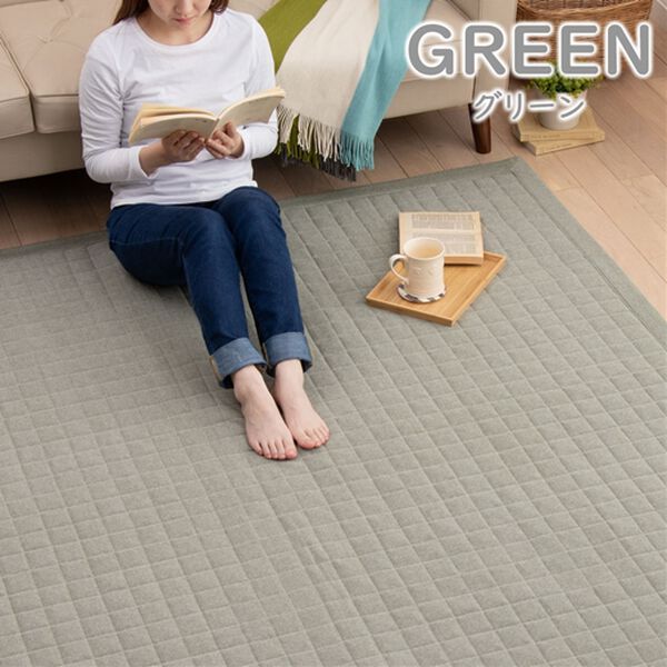 「さらさらコットンキルトラグ（ラグ）」｜詳細画像