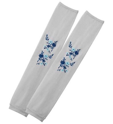 「お洒落にＵＶ対策　花柄デザインアームカバー（その他ファッション小物）」