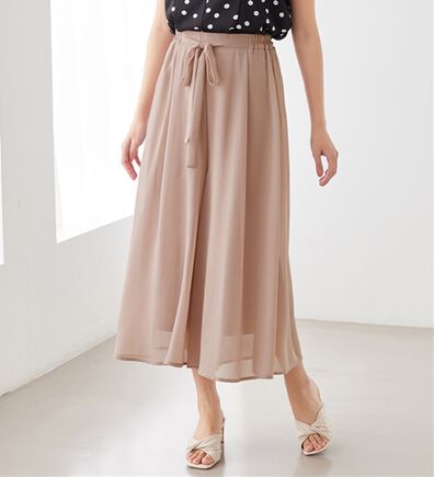 alotta（アロッタ）の「ふんわりシフォンワイドパンツ（ワイドパンツ・ガウチョ）」