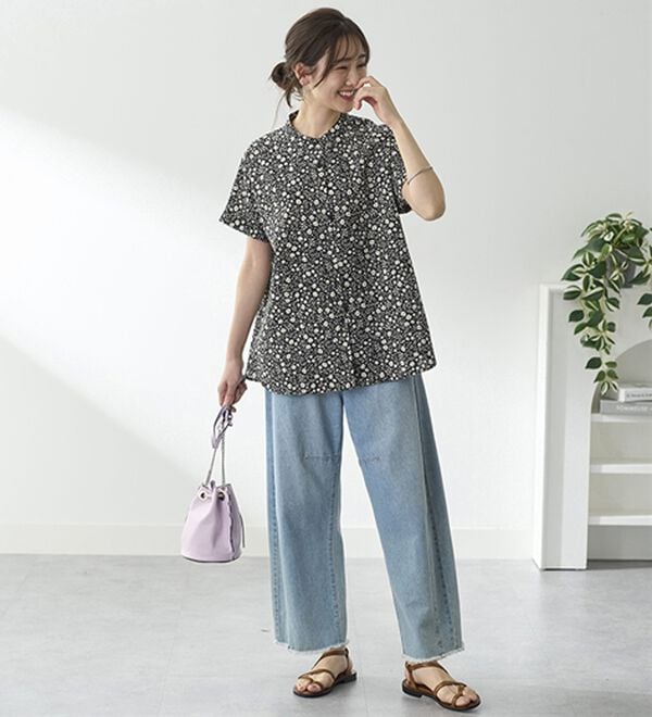 BELLUNA（ベルーナ）の「さらっと爽快！ポコポコサッカーブラウス（ブラウス）」｜詳細画像