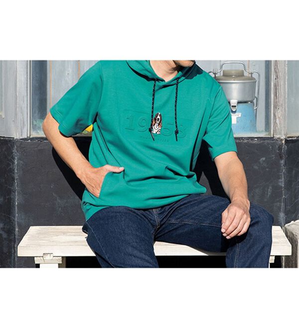 「＜ハッシュパピー＞パーカーＴシャツ（メンズパーカー）」｜詳細画像