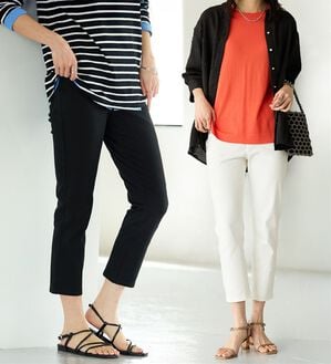 BELLUNA（ベルーナ）の「【再入荷】美ストレッチ素材アンクル丈レギンスパンツ（クロップドパンツ）」｜詳細画像