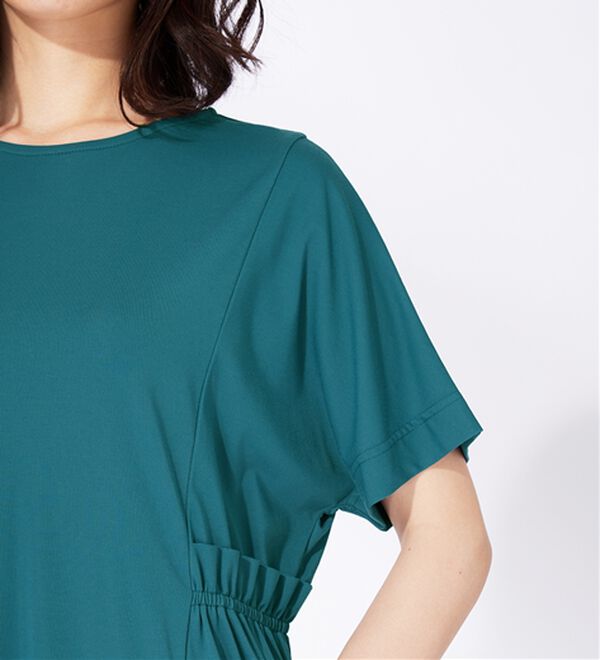 BELLUNA（ベルーナ）の「サイドギャザー使い細見えチュニック（チュニック）」｜詳細画像