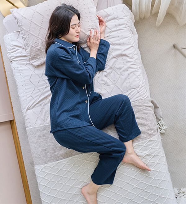 「ふんわりキルト快眠サポートパジャマ（パジャマ・ルームウェア）」｜詳細画像