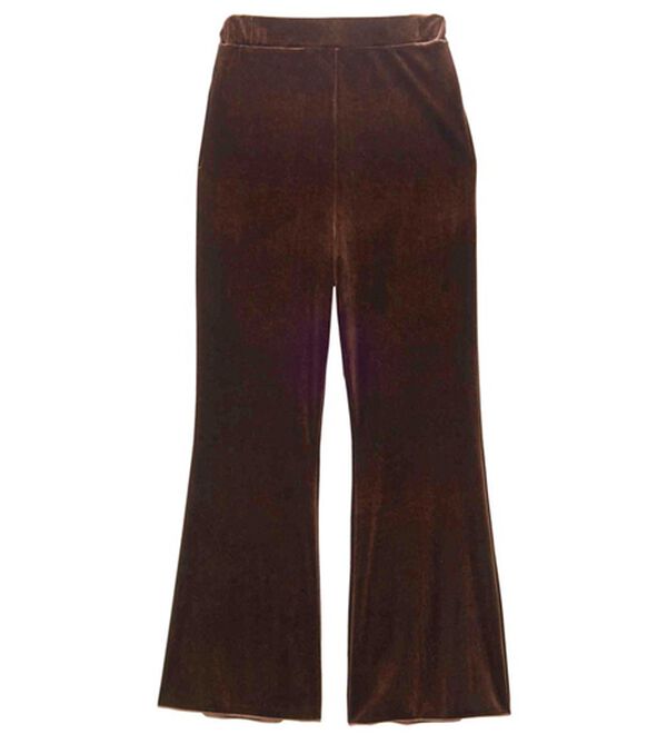 GeeRA（ジーラ）の「ベロアフレアパンツ（フルレングスパンツ）」｜詳細画像