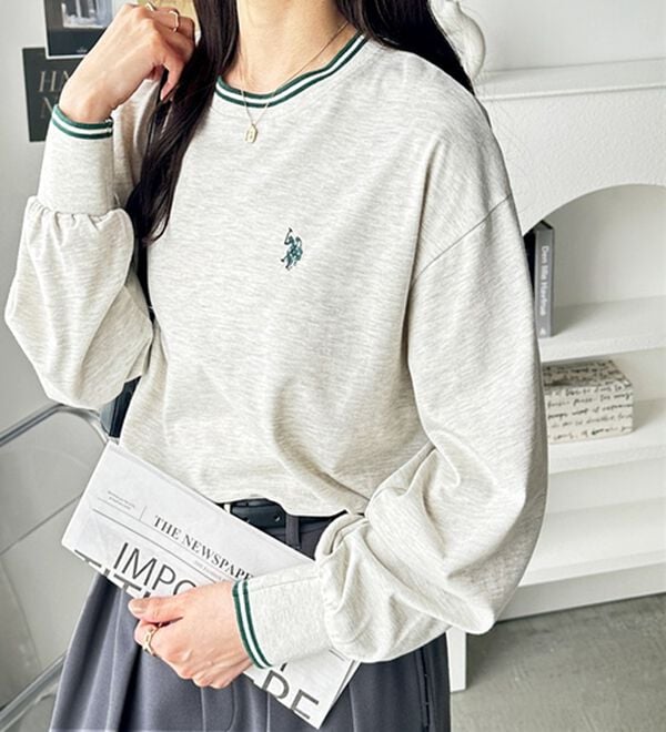 GeeRA（ジーラ）の「【Ｕ．Ｓ．　ＰＯＬＯ　ＡＳＳＮ．】配色ラインロンＴ（カットソー）」｜詳細画像