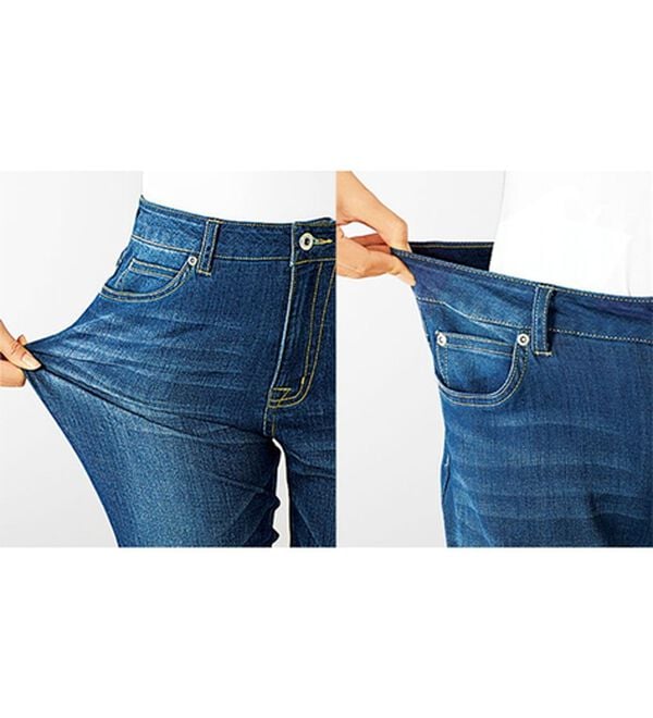 BELLUNA（ベルーナ）の「ヒンヤリ冷感ライトオンスジーンズ（フルレングスパンツ）」｜詳細画像