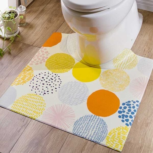 iellio（イエリオ）の「すき間にピタッ！ふけるＰＶＣトイレマット（トイレマット）」｜ドット