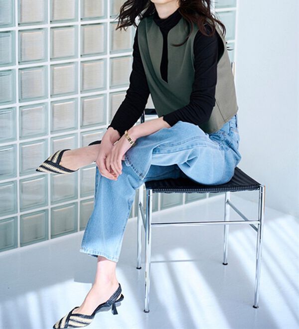 RANAN（ラナン）の「機能付！ベスト&times;キャミワンピースアンサンブル（その他ワンピース）」｜詳細画像