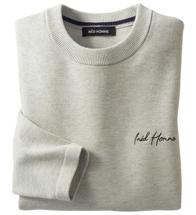 「＜イネド　オム＞もっちリッチニット（メンズトレーナー）」