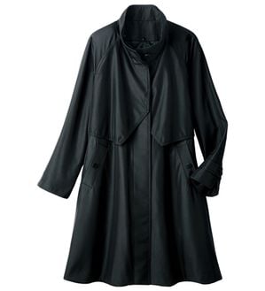 ルフラン（ルフラン）の「ライナー付シルクボンディングコート（ロングコート）」｜黒