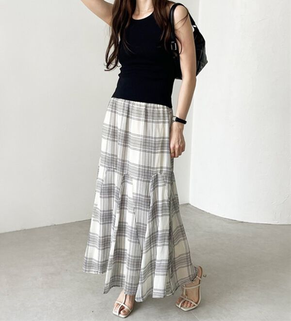 GeeRA（ジーラ）の「切替フレアーロングスカート（ロングスカート）」｜詳細画像