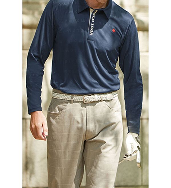 「＜ポロ・ビーシーエス＞好印象エンボスポロシャツ（メンズポロシャツ）」｜詳細画像