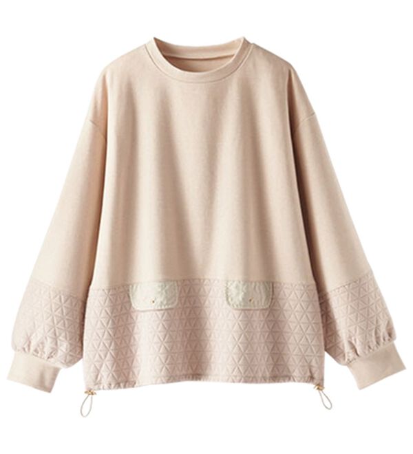 BELLUNA（ベルーナ）の「キルト切替スピンドル使いプルオーバー（カットソー）」｜詳細画像