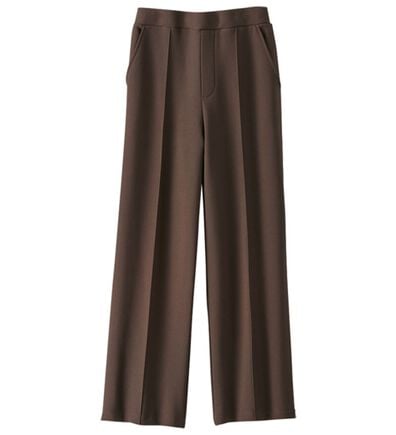 BELLUNA（ベルーナ）の「【快適Ｌａｂ．】裏起毛ジョーゼット素材ワイドパンツ（ワイドパンツ・ガウチョ）」
