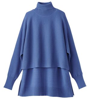 BELLUNA（ベルーナ）の「着回し自在！ニットベストアンサンブル（アンサンブル）」｜ブルー