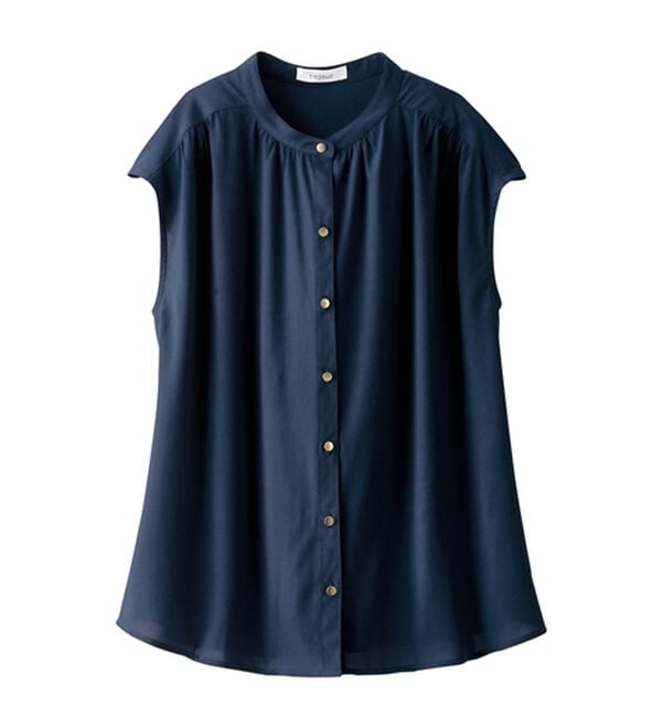 BELLUNA（ベルーナ）の「ギャザー使いフレンチスリーブブラウス（ブラウス）」｜詳細画像