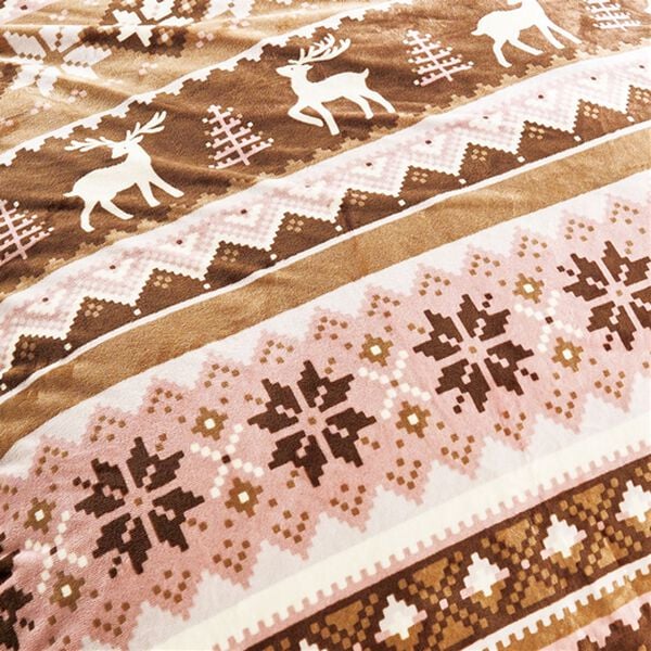 「毛布にもなるフランネル掛布団カバー＜２ＷＡＹ・あったか・裏面シープ調・アルミシート入＞（掛布団カバー）」｜詳細画像