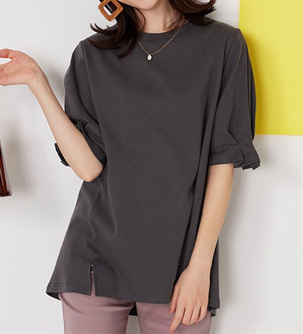 BELLUNA（ベルーナ）の「ひんやり！綿１００％キシリトール加工チュニック（チュニック）」｜詳細画像