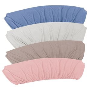 「布団の衿元汚れ防止に　衿カバー４色組（敷布団カバー・シーツ）」｜タオル素材