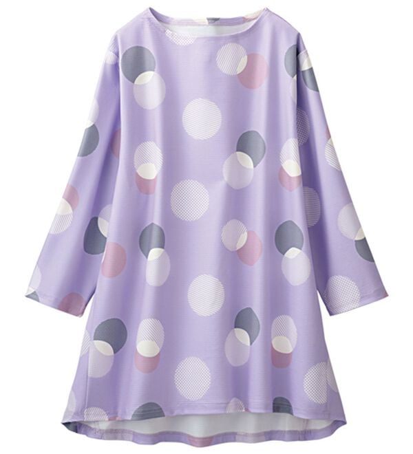 「【２色組】着こなし上品水玉チュニック（チュニック）」｜詳細画像